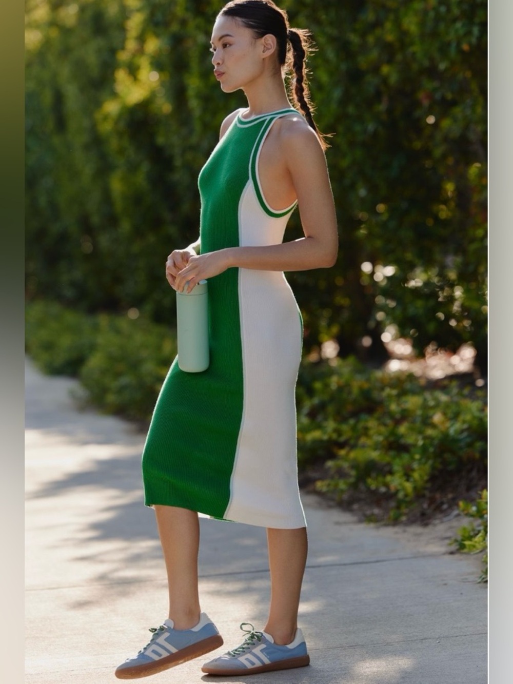 ANTHROPOLOGIE Daily Practice Fitted Midi Sweater Dress